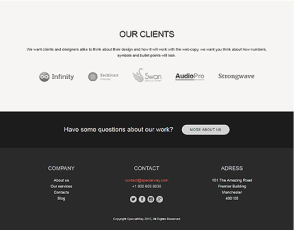 Drupal Hong Kong Website Footer Menu Design
